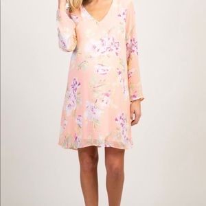 Pink Floral maternity dress